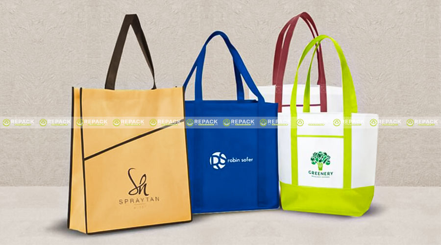 Túi vải không dệt in logo theo yêu cầu khách hàng Túi vải không dệt in logo theo yêu cầu khách hàng