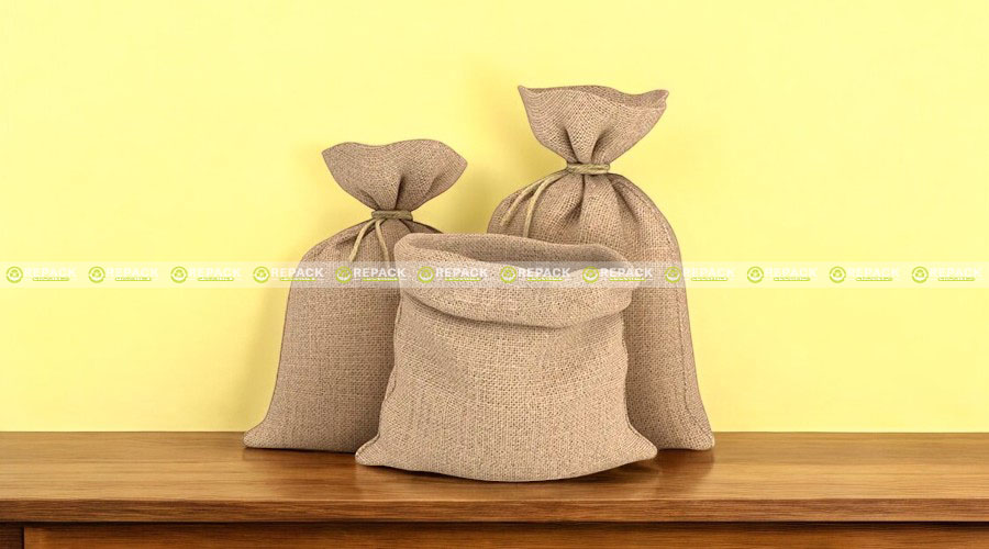 Bao tải đay với màu nâu tự nhiên của sợi đay Bao tải đay với màu nâu tự nhiên của sợi đay