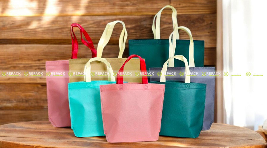 Kích thước đa dạng của túi vải không dệt chặt đáy
