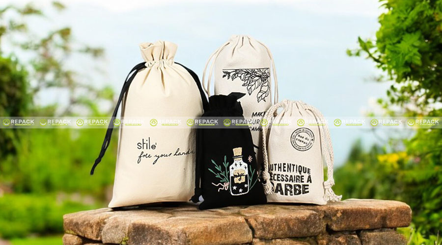 Kích thước thông dụng của túi canvas dây rút Kích thước thông dụng của túi canvas dây rút