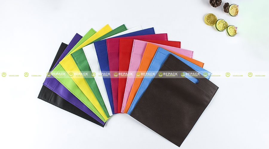 Màu sắc đa dạng của túi vải không dệt đục lỗ xoài 