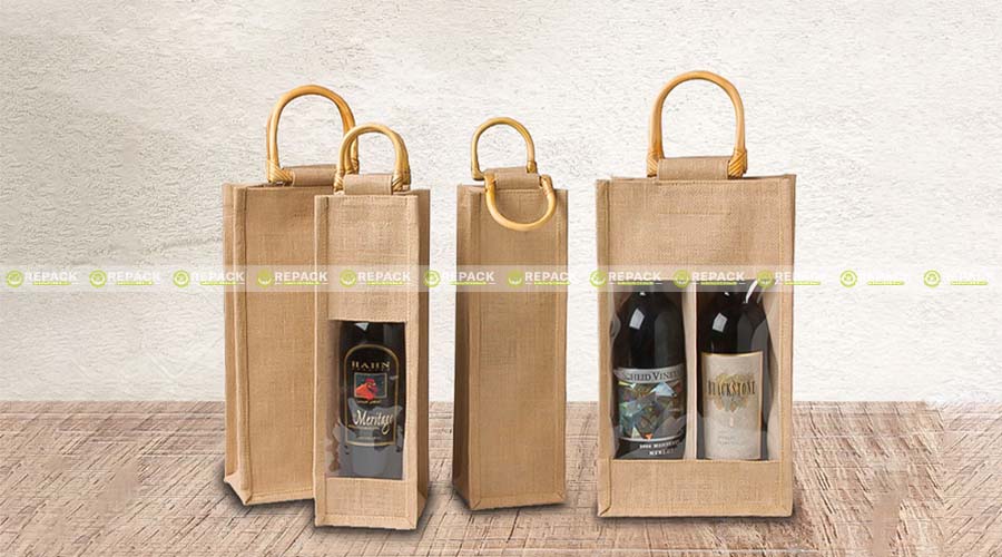 Mẫu túi vải đay đựng rượu thích hợp để làm quà tặng Mẫu túi vải đay đựng rượu thích hợp để làm quà tặng