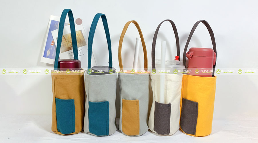 Một số màu túi canvas đựng ly được sử dụng nhiều nhất hiện nay Một số màu túi canvas đựng ly được sử dụng nhiều nhất hiện nay