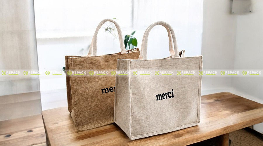 Túi cối merci được in bằng phương pháp in lụa