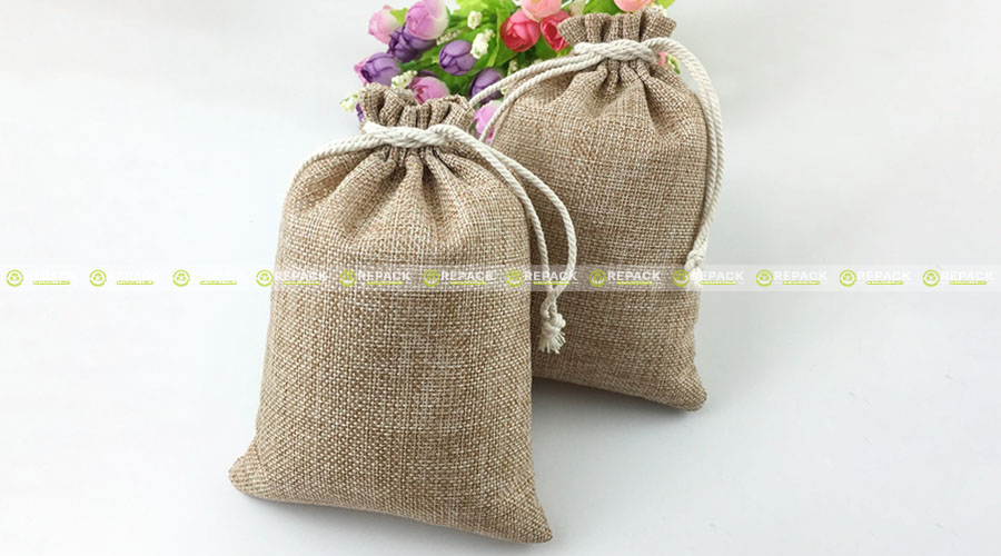Túi vải đay dây rút rất thân thiện với môi trường Túi vải đay dây rút rất thân thiện với môi trường