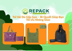túi vải gấp gọn