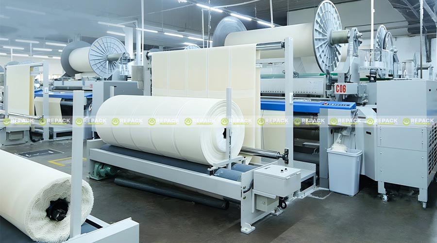 Công nghệ sản xuất nguyên liệu vải tiên tiến tại xưởng Repack