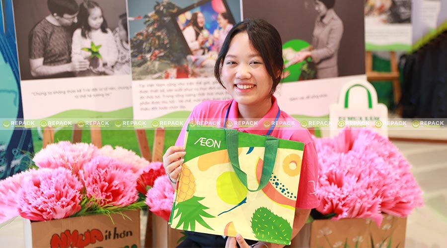 Vải PP dệt ứng dụng làm túi xách siêu thị Vải PP dệt ứng dụng làm túi xách siêu thị