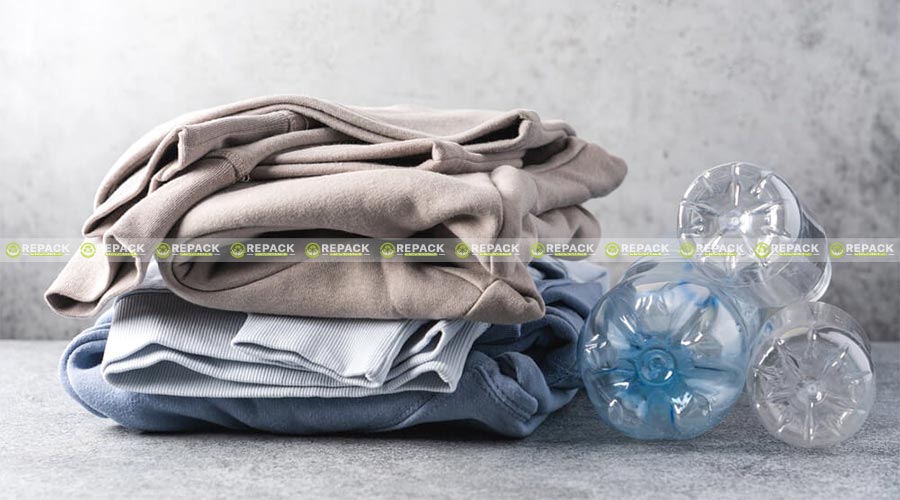 Vải R-PET tái chế từ các loại chai nhựa Vải R-PET tái chế từ các loại chai nhựa