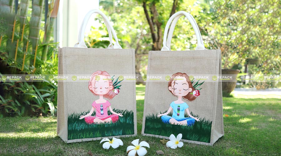 Vải đay được ứng dụng để may túi xách thời trang đẹp mắt Vải đay được ứng dụng để may túi xách thời trang đẹp mắt
