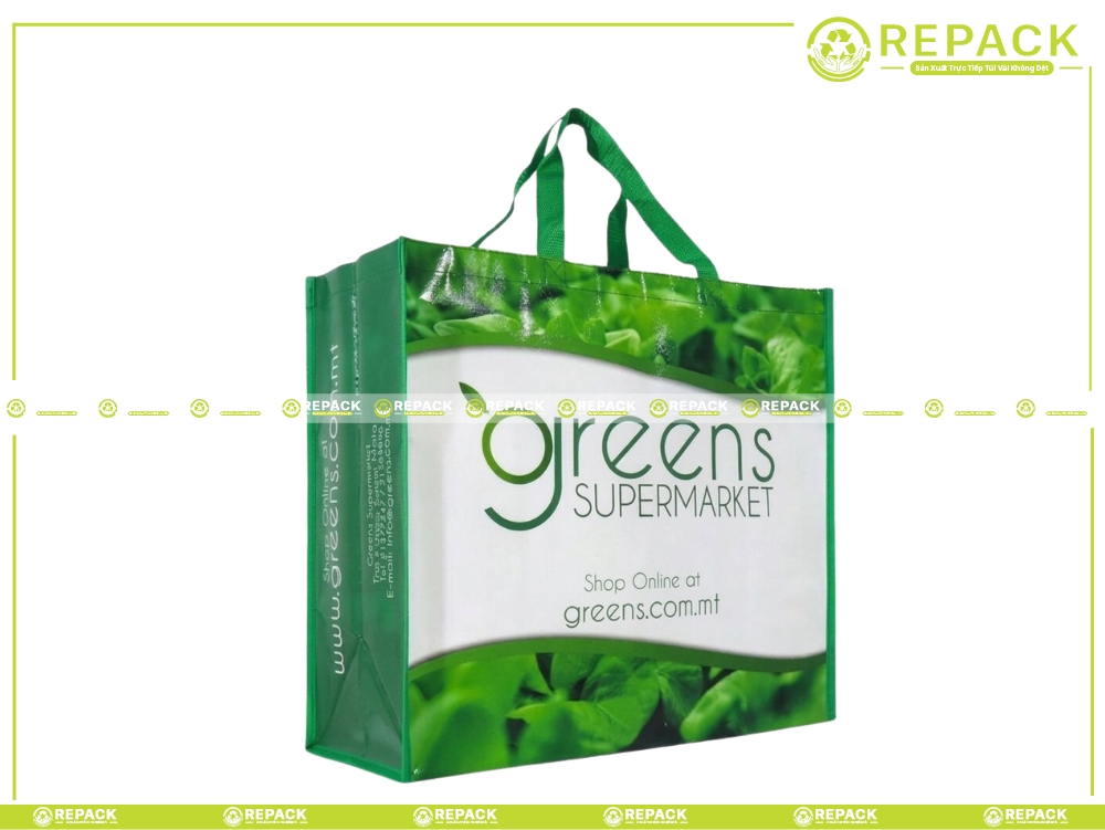 túi vải pp dệt greens