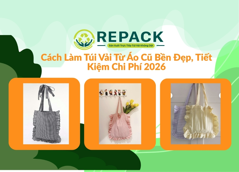 Cách Làm Túi Vải Từ Áo Cũ Bền Đẹp, Tiết Kiệm Chi Phí 2026