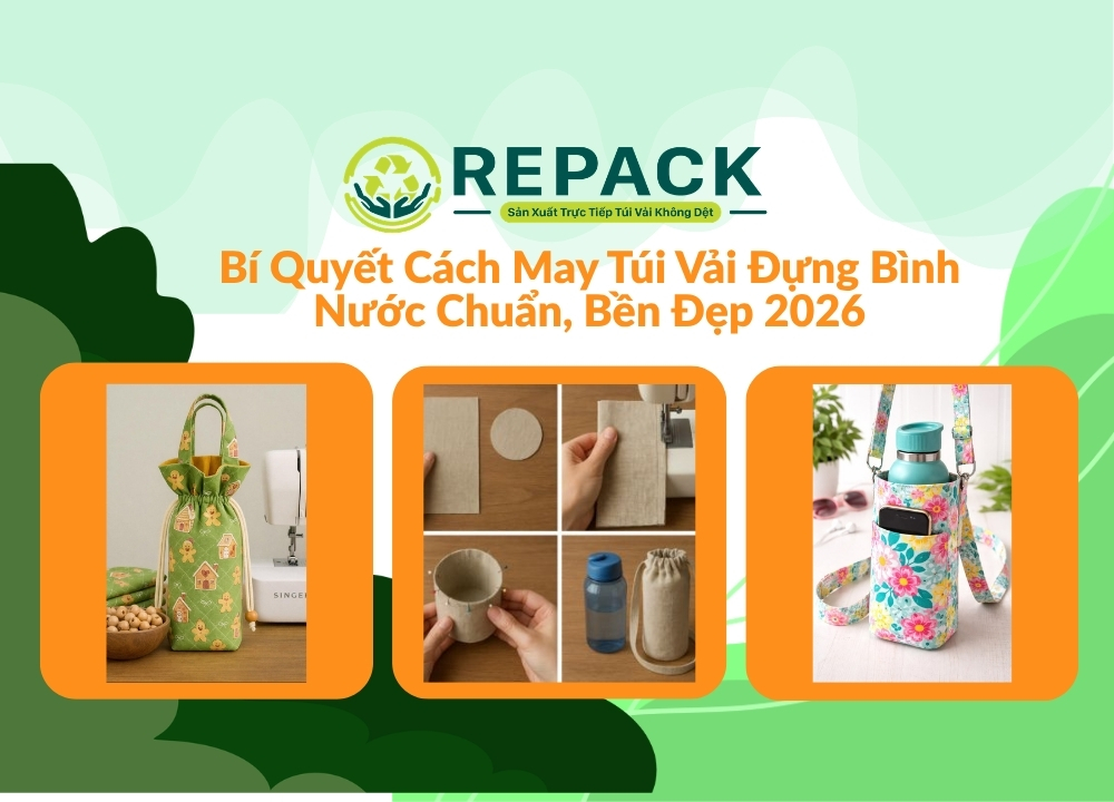 Bí Quyết Cách May Túi Vải Đựng Bình Nước Chuẩn, Bền Đẹp 2026
