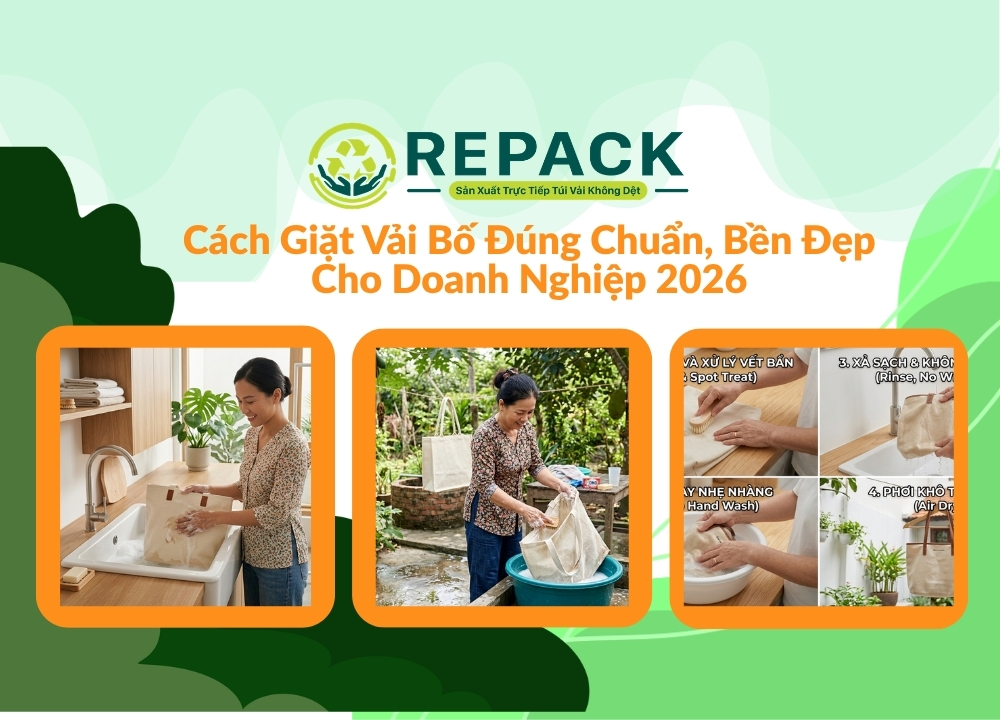 Cách Giặt Vải Bố Đúng Chuẩn, Bền Đẹp Cho Doanh Nghiệp 2026
