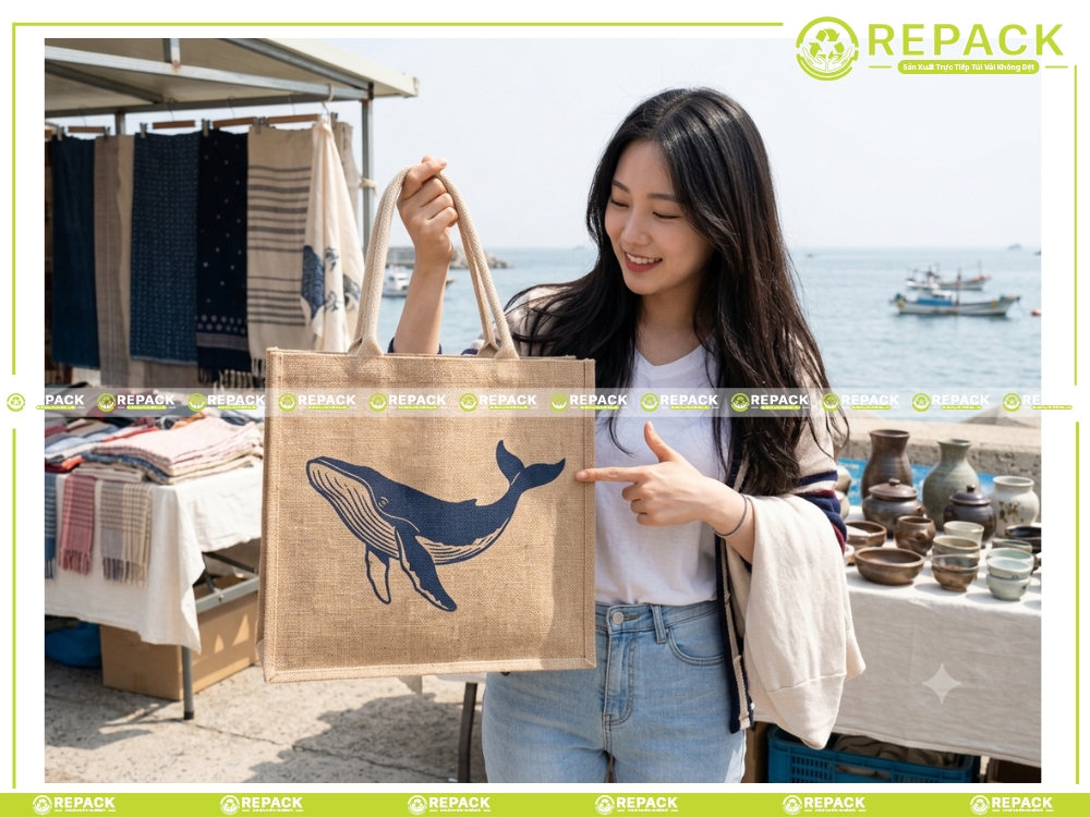 hướng dẫn in hình lên túi vải bố thủ công