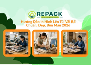 hướng dẫn in hình lên túi vải bố
