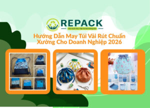 hướng dẫn may túi vải rút
