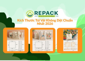 kích thước túi vải