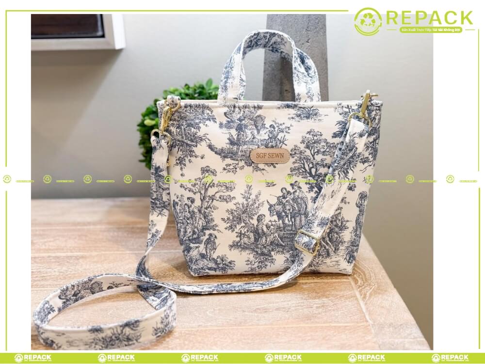 túi handmade bằng vải đơn giản