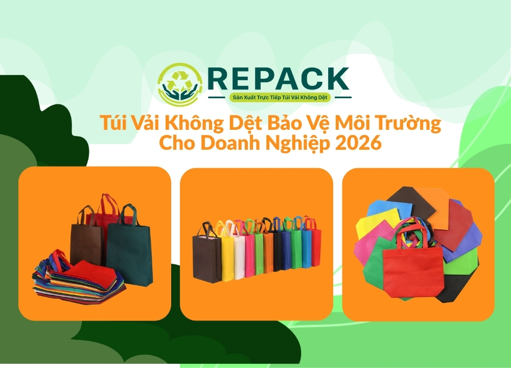 Túi Vải Không Dệt Bảo Vệ Môi Trường Cho Doanh Nghiệp 2026