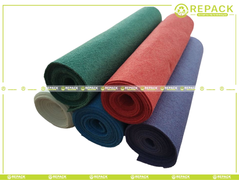 cuộn vải không dệt nhiều màu