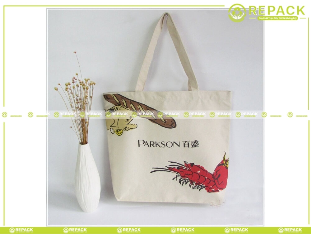 túi tote vải canvas in logo