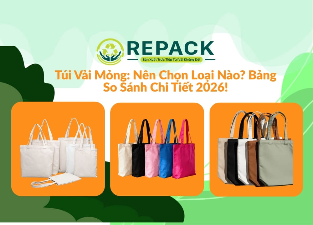 Túi Vải Mỏng: Nên Chọn Loại Nào? Bảng So Sánh Chi Tiết 2026!