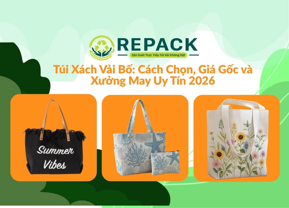 Túi Xách Vải Bố: Cách Chọn, Giá Gốc và Xưởng May Uy Tín 2026