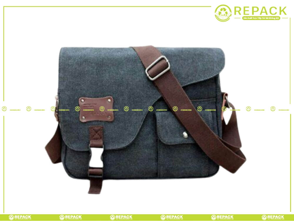 Túi đeo chéo nam vải canvas thời trang