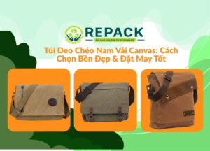túi đeo chéo nam vải canvas