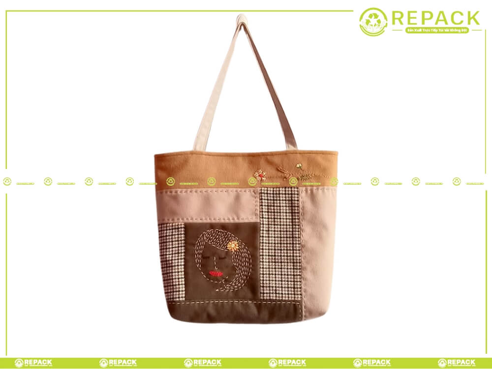 Túi đeo chéo vải handmade