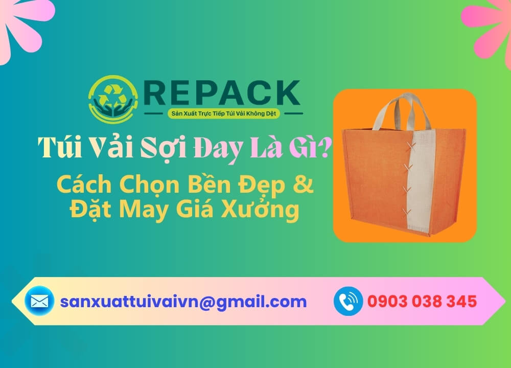 Túi Vải Sợi Đay Là Gì? Cách Chọn Bền Đẹp & Đặt May Giá Xưởng