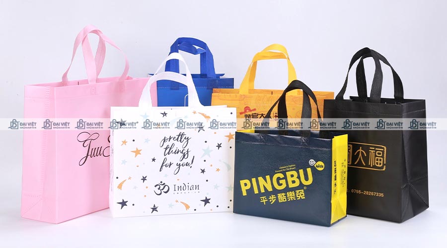 Các kích thước phổ biến của túi vải không dệt cán màng