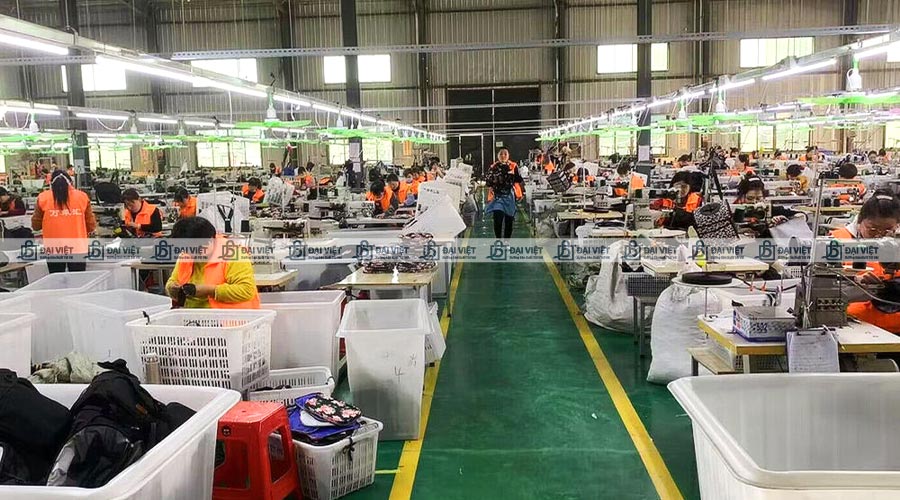Đội ngũ công nhân viên chuyên nghiệp tại nhà xưởng Đại Việt