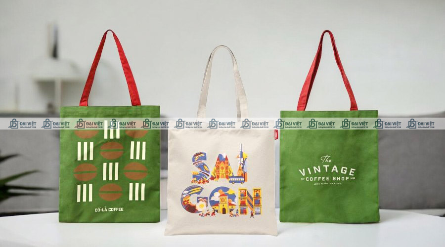 Kích cỡ phổ biến của túi xách canvas hiện nay