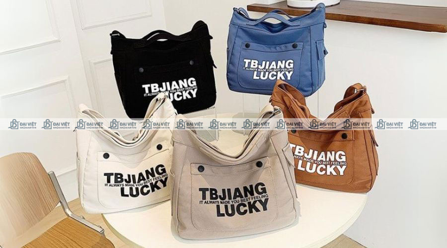 Kích cỡ thông dụng của túi chéo canvas