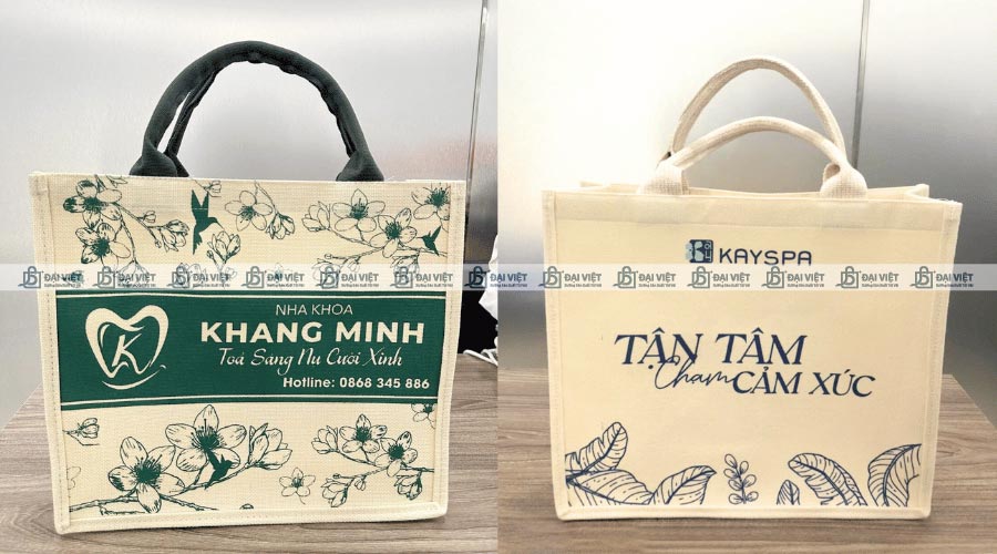 Kích cỡ thông dụng của túi vải linen 