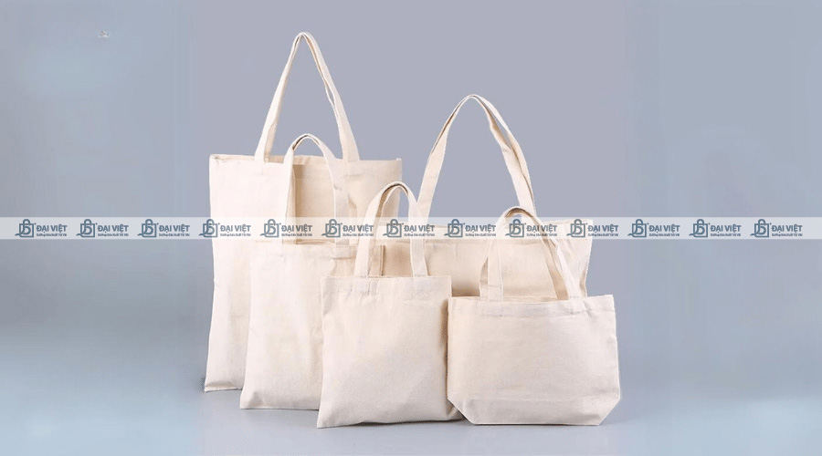 Kích cỡ túi vải canvas chặt đáy đa dạng
