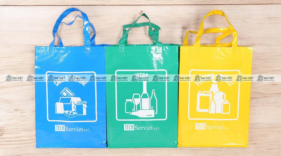 Màu sắc túi siêu thị xuất khẩu đa dạng đẹp mắt