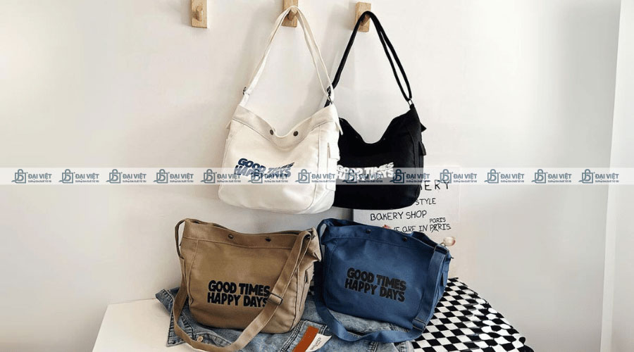 Túi đeo chéo canvas đa dạng mẫu mã đẹp mắt