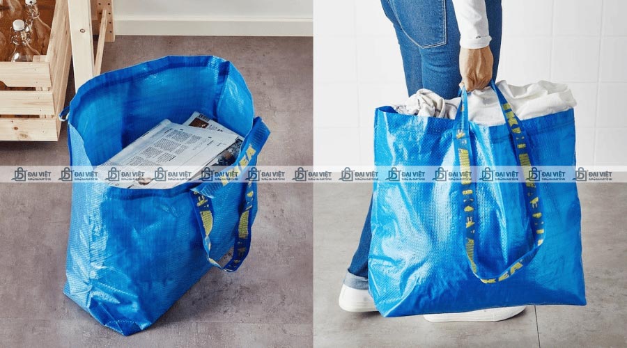 Túi siêu thị với chất liệu vải PP dệt kết cấu chắc chắn