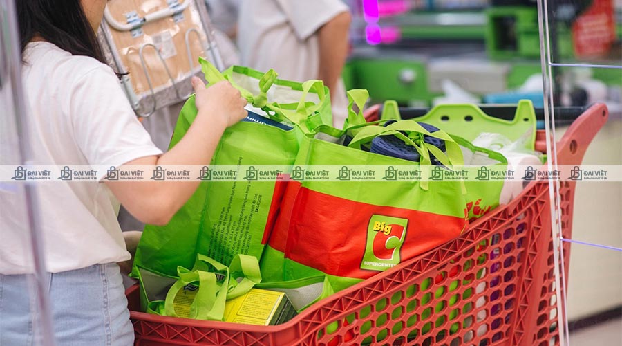 Túi vải PP dệt cán màng được ứng dụng rộng rãi tại siêu thị