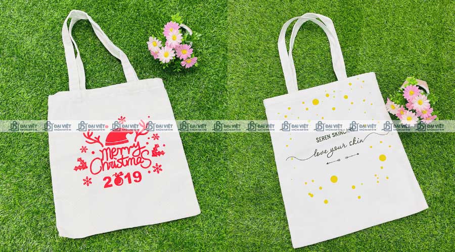 Túi vải canvas dạng dẹp đẹp mắt, thân thiện môi trường