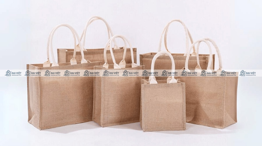 Túi vải đay cán màng nhiều kích cỡ khác nhau
