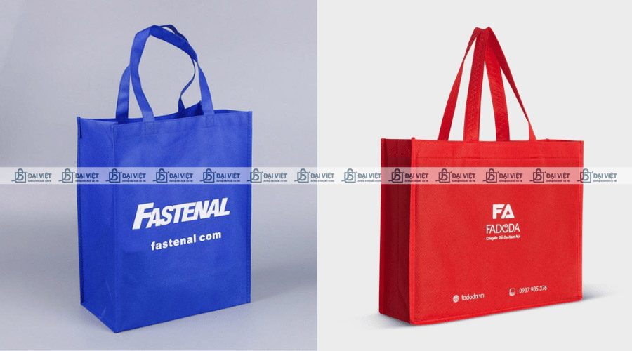 Túi vải không dệt in logo dạng hình hộp