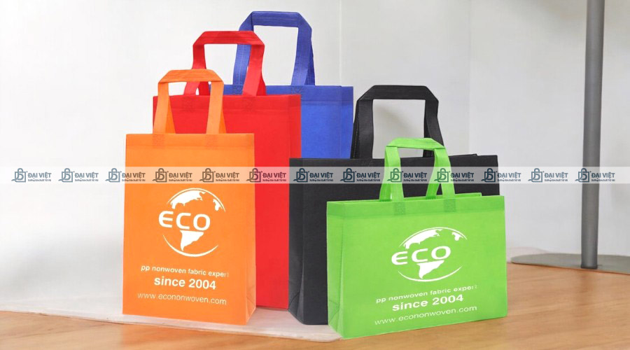 Túi vải không dệt in thông điệp bảo vệ môi trường