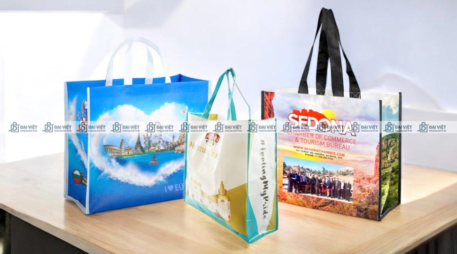 Vải PP dệt được ứng dụng sản xuất túi siêu thị PP dệt
