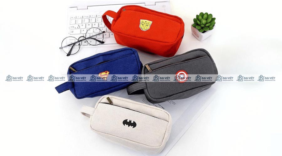 Ví vải canvas nam sử dụng kỹ thuật in lụa