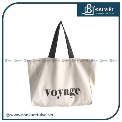 in túi vải canvas chặt đáy