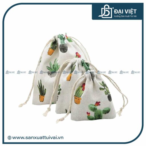 mẫu túi canvas dây rút